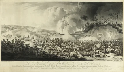 La batalla de Waterloo, 1815